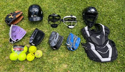 Youth softball baseball equipment