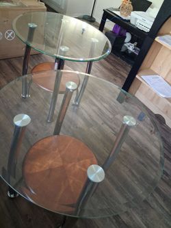 Modern side glass tables