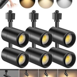 VANoopee LED track lighting heads with 3 color 20 W zoom, H track light heads, adjustable, bright, accessories 