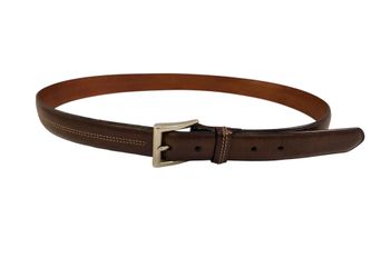 ITALIAN COACH MEN BELT BUCKLE BROWN LEATHER  sz 38