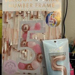 Ballon Number Frame And Ballon 