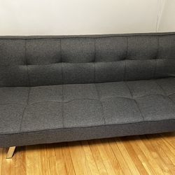 Tufted Back Convertible Sofa