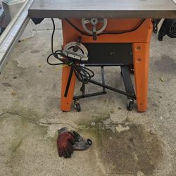 RIDGID TABLE SAW 1.5HP