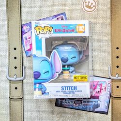Stitch With Boba (Hot Topic) Disney Funko Pop - Brand New In Box