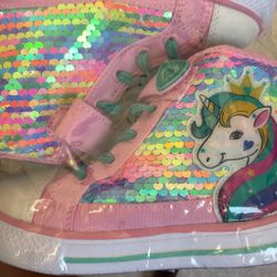 New!!  Girls Unicorn 🦄 Sequin Shoes Size 10