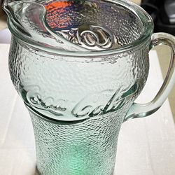 Vintage Coca Cola Green Pitcher 