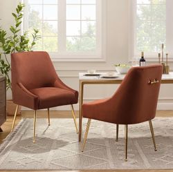Brand new velvet dining chairs 2pcs