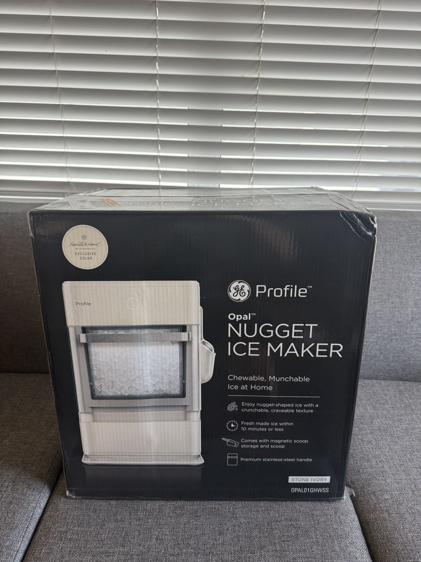 GE Profile Opal Nugget Ice Maker - Hearth & Hand™ with Magnolia: Stainless Steel