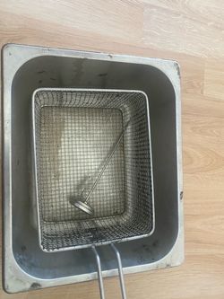Stainless Steel Deep Fryer Basket with Tank