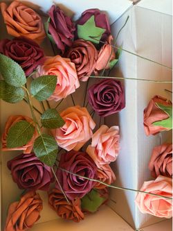 Decorations - Silk Flowers ( 33 - Fall Colors ) New