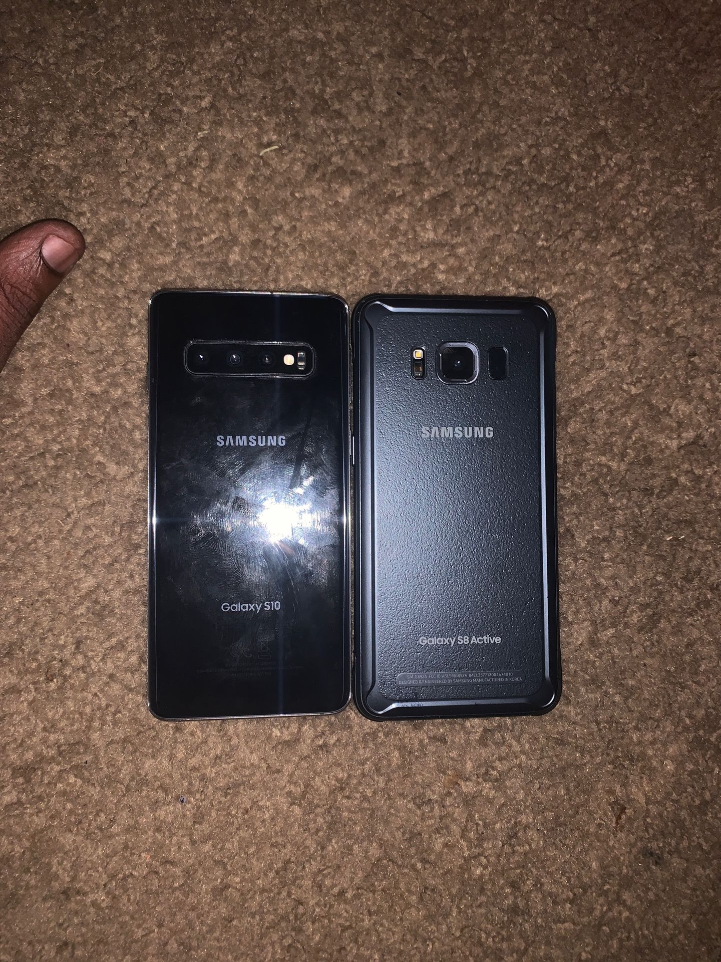 Galaxy s8 and s10