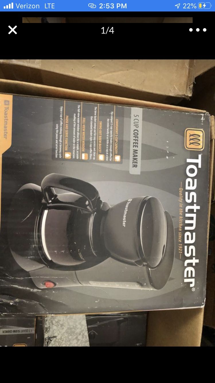 TOASTMASTER SMALL /DORM ROOM APPLIANCES by the item or entire box for $50