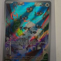 New!!2024 Pokemon 181/162 Chatot..Full Art .Hologram