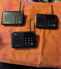 3 wireless intercoms, 22 channels, 100 codes, one mile range works good