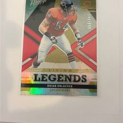2022 Panini Prestige Brian Urlacher #LL-5 Xtra Points Red 53/449 Bears