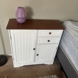 White Kitchen Storage Cabinet 