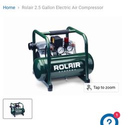 Very Quiet Rolair Air Compressor 