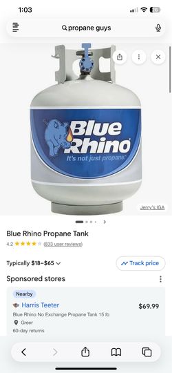 Blue Rhino Propane Tank