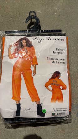 Leg Avenue Prison Jumpsuit Costume One Size