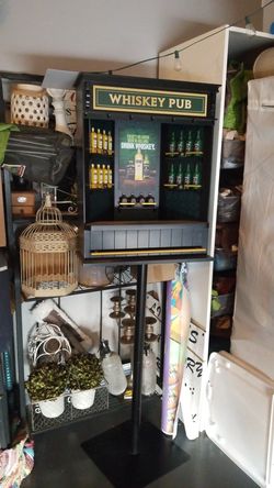 Irish whiskey advertisement display
