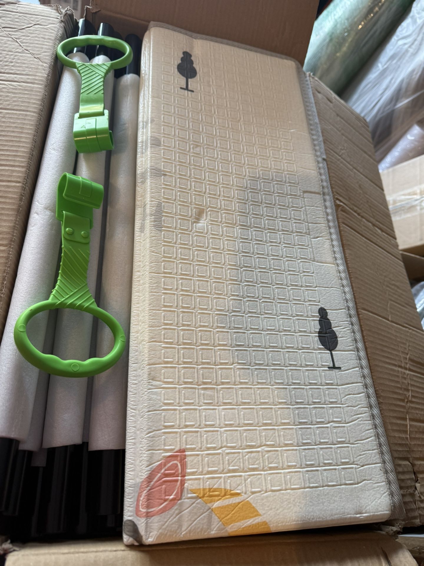 ZEEBABA Baby Playpen with Mat, 47x47in