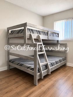 New twin bunk bed and mattress
