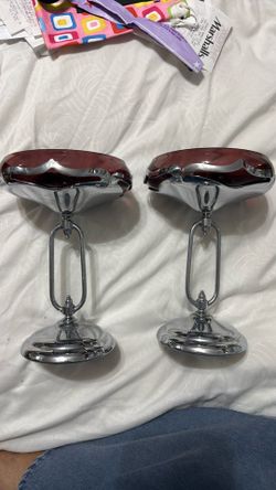 Vintage Farber Bros Krome Kraft Compote dish -set of 2