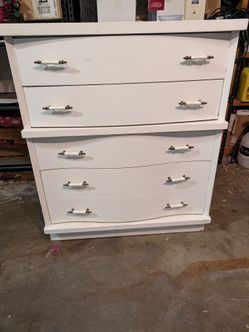Wooden Dresser (Repainted White)