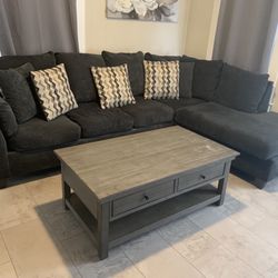 Sectional Couch With Coffee Table 