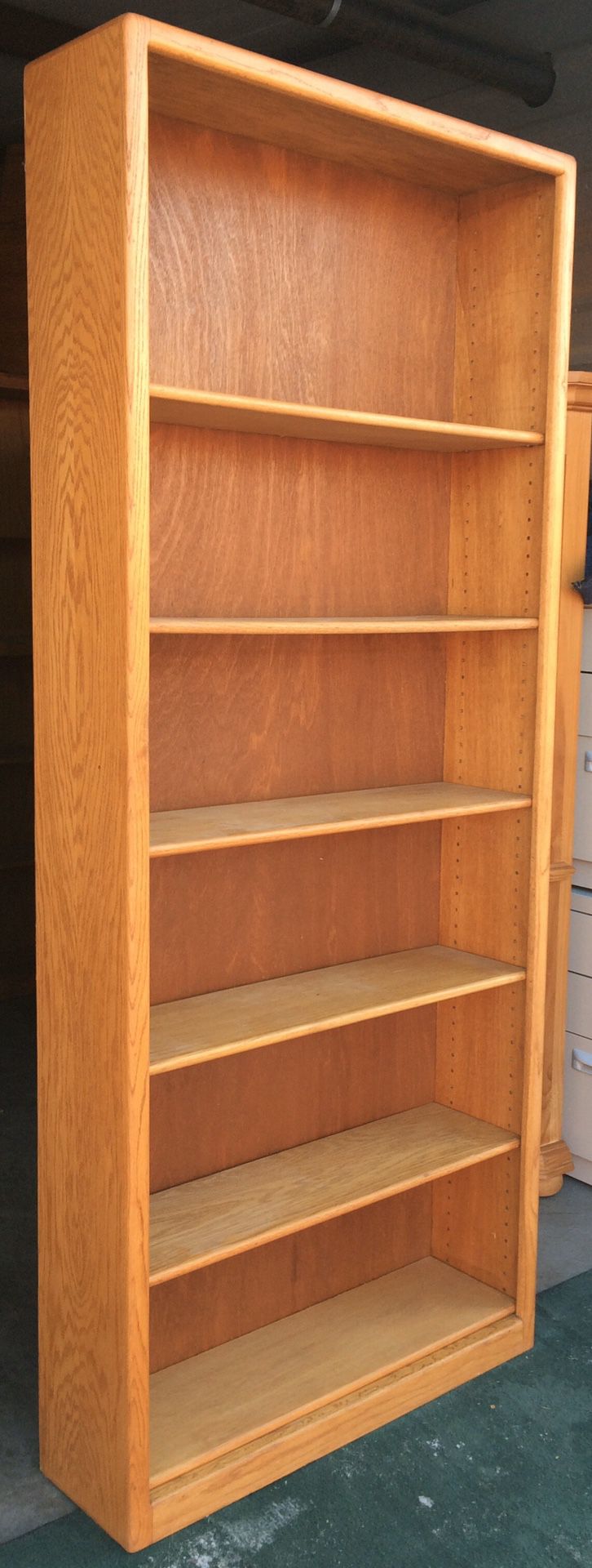 7 Tier Oak Bookcase / Bookshelf / Storage Display Shelves
