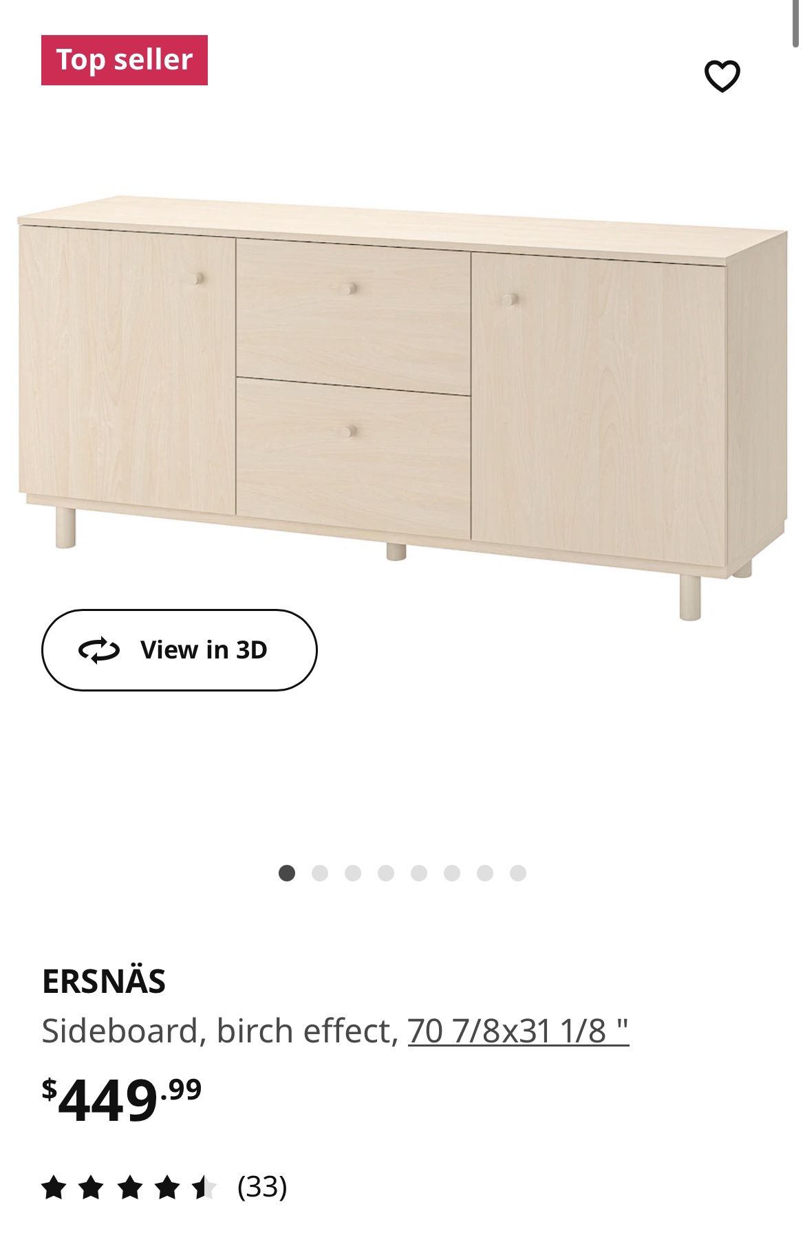 IKEA ERSNAS Sideboard