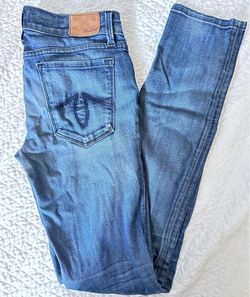 Level 99 Lily Skinny Straight Leg Jeans Women's Size 27 Dark Wash Denim