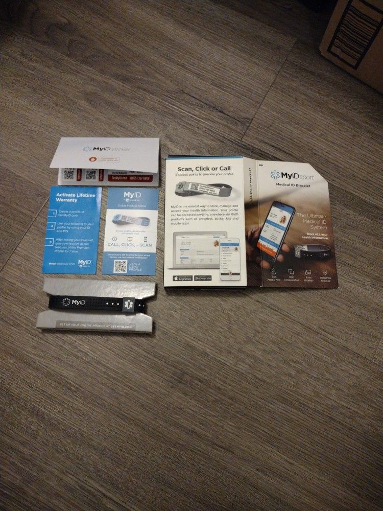 ID On Your Wrist! Medical ID Bracelet And App System Silicone My ID Sport Waterproof