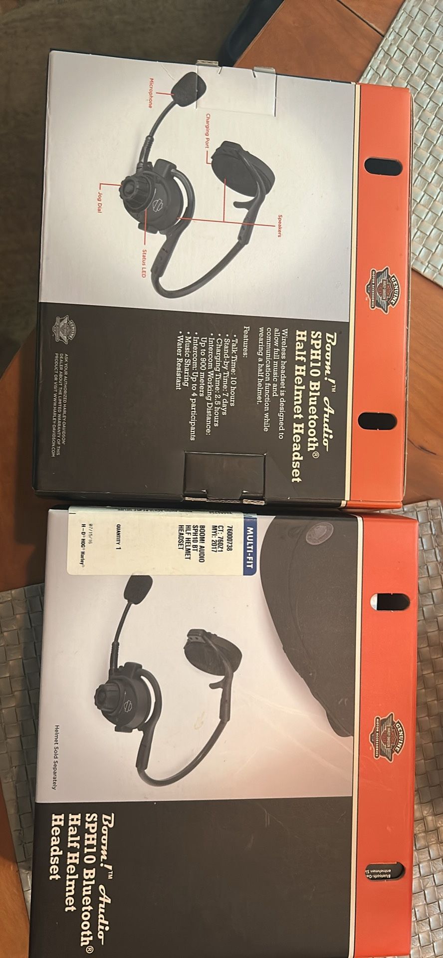 3 Wireless Headsets For Motorcycle/Harley