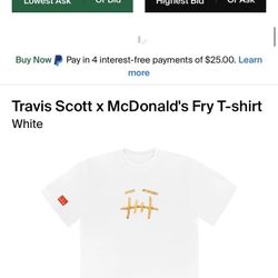 Travis Scott McDonald’s Fry Tee