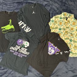 Men’s Size S Clothing Lot – 5 Shirts (Jordan, Champion)