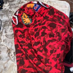 500  Dollar Bape Hoodie But It Don’t Fit Me No More So I’m Selling It For 100 Dollars Full Size Sip Up Fully Cotton💯