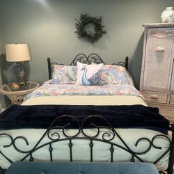 Beautiful Like New Foam Mattress And Iron Bead