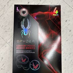 NWT Spyder men’s comfort pouch boxer briefs 4 pack size L