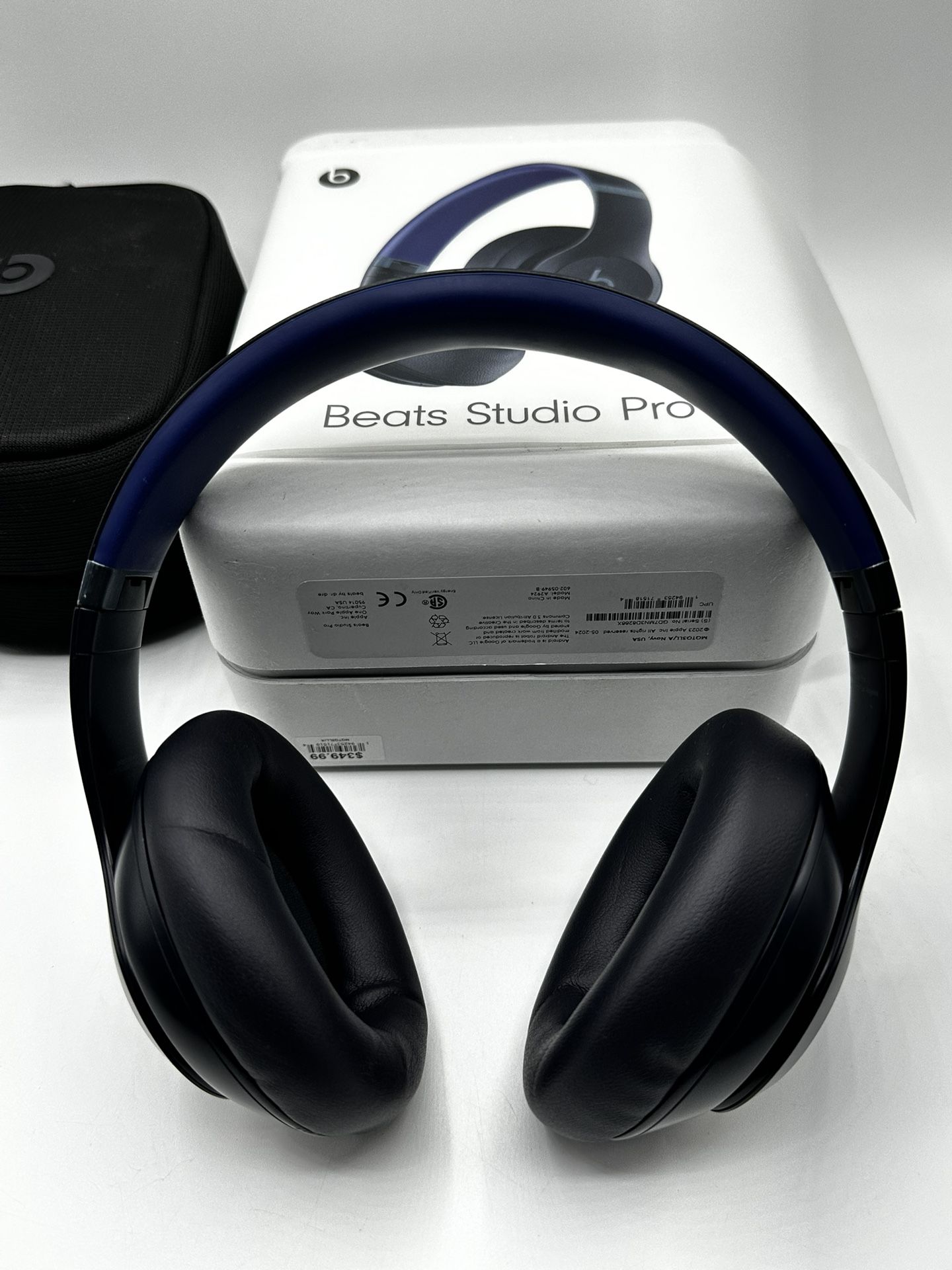 Beats Studio Pro Wireless Bluetooth Headphones Blue in Box w/ Charger