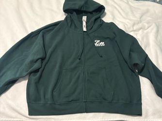 PINK Love Aspen Green Zip-Up Hoodien size XXL