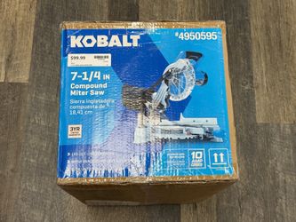 KOBALT (contact info removed) 7-1/4" SINGLE BEVEL MITER SAW