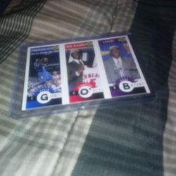 Kobe /Garnett And O'Neal Draft Card 