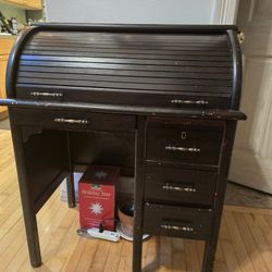 Small Vintage Roll-top Desk