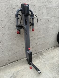 Bike rack for vehicle with receiver hitch tube