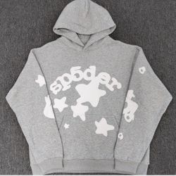 Gray Sp5der Hoodie
