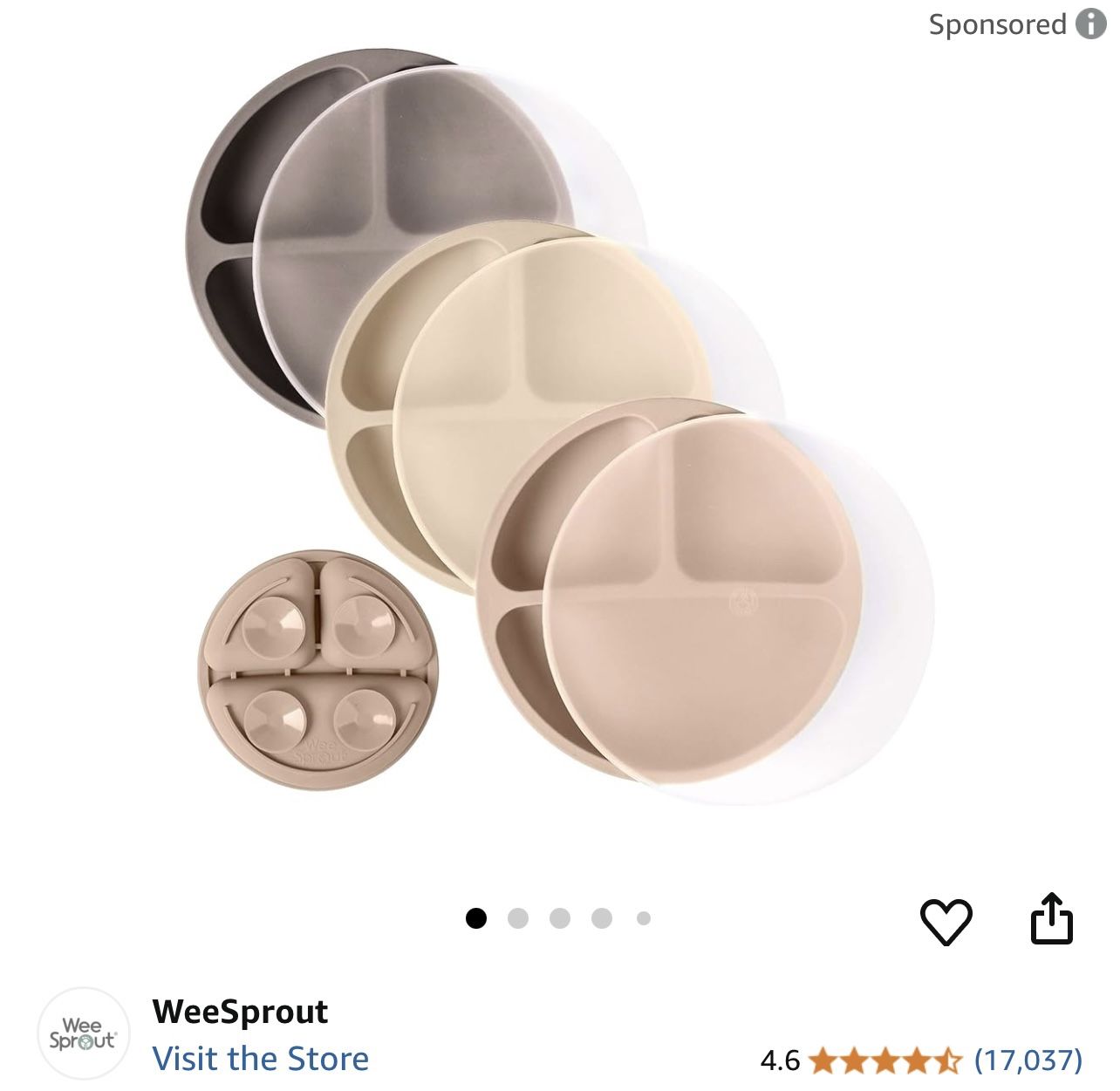 Wee Sprout Baby Plates