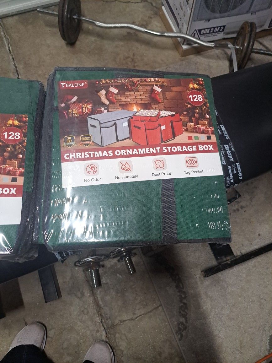 CHRISTMAS ORNAMENT STORAGE BOXES