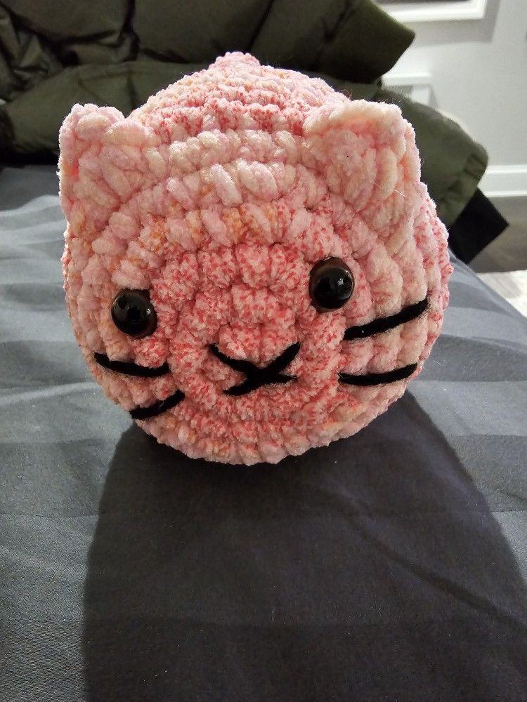 Handmade Crochet Pinky The Cat
