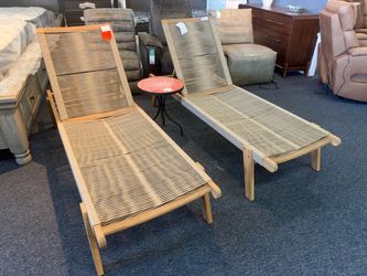 Saulean Outdoor Rope Chise Lounge Set,$350